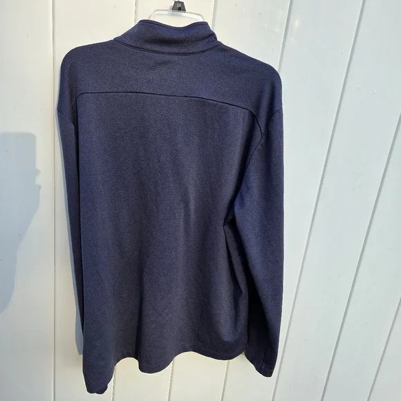 Callaway Golf Navy Quarter-Zip Pullover Men's Size  L - Picture 7 of 10